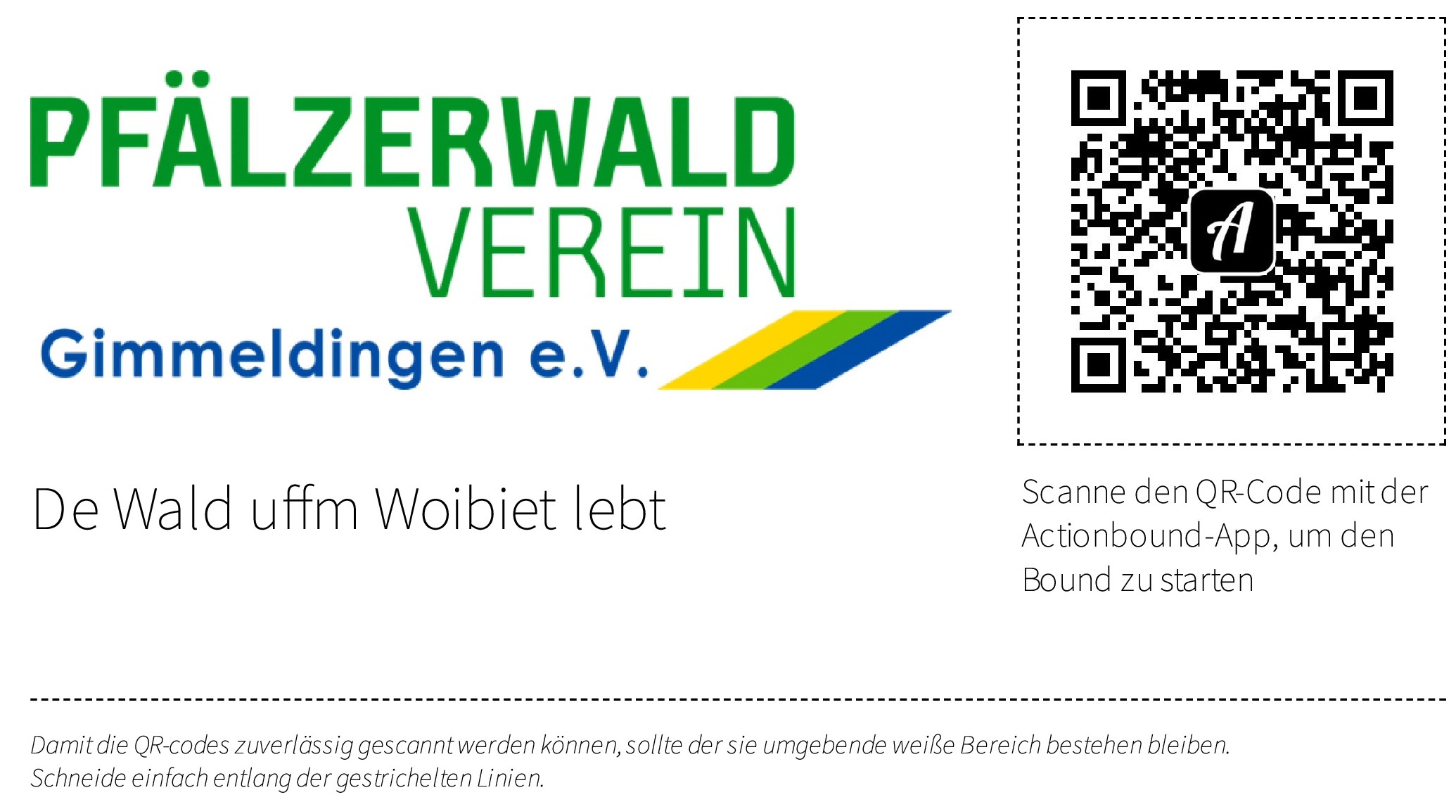 de wald uffm woibiet lebt QR Codes